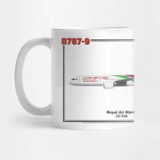 Boeing B787-9 - Royal Air Maroc (Art Print) Mug